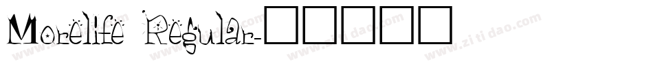 Morelife Regular字体转换